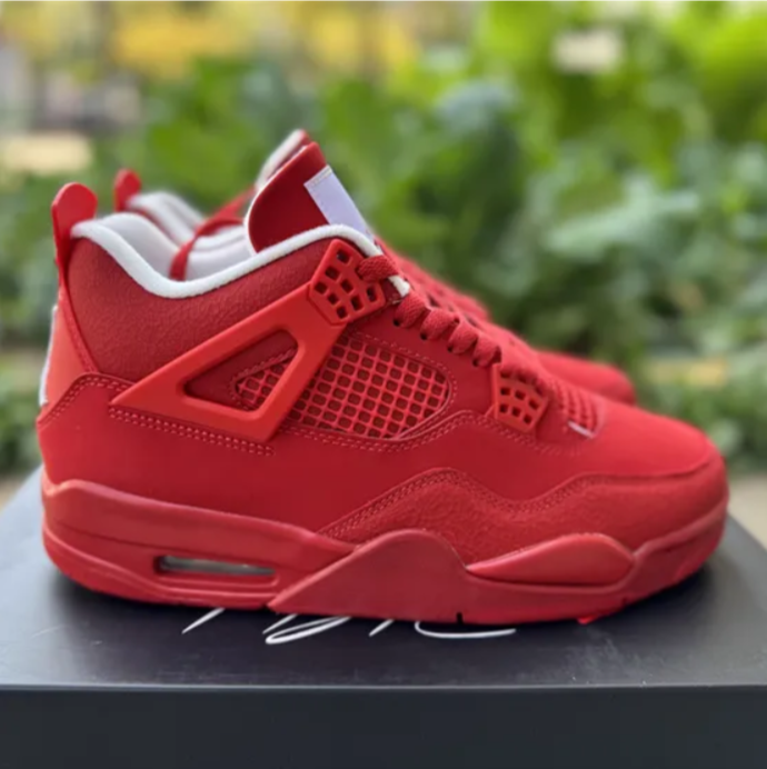 Air Jordan 4 Triple Red Shoes Sneakers