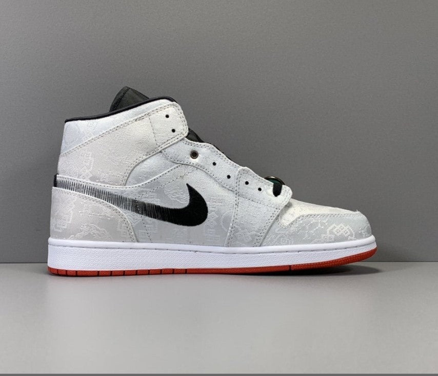 Air Jordan 1 Mid SE Fearless Edison Chen CLOT Shoes Sneakers