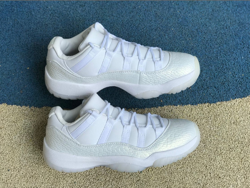 Air Jordan 11 Retro Low Heiress Pure Platinum Shoes Sneakers