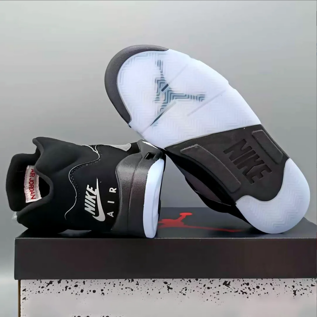 Air Jordan 5 Black Metallic Reimagined Shoes Sneakers