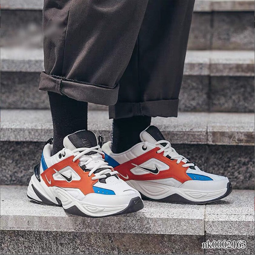 Nike M2K Tekno White Black Orange Shoes Sneakers