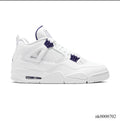 Air Jordan 4 Retro Metallic Purple Shoes Sneakers (Big Size Available)