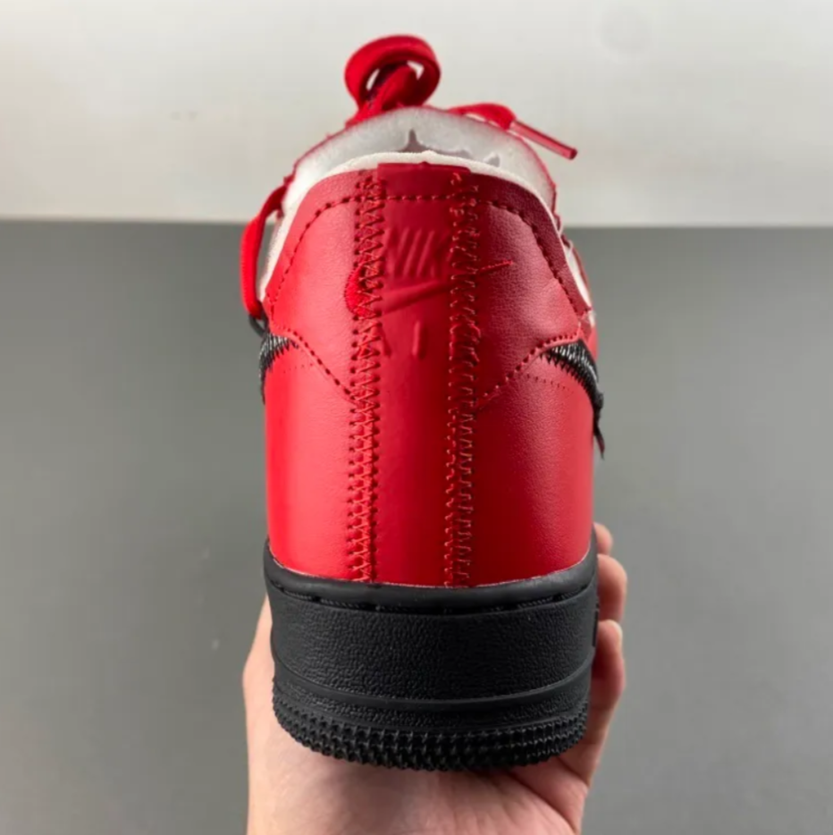OW x Air Force 1 Low Crimson Sample Shoes Sneaker