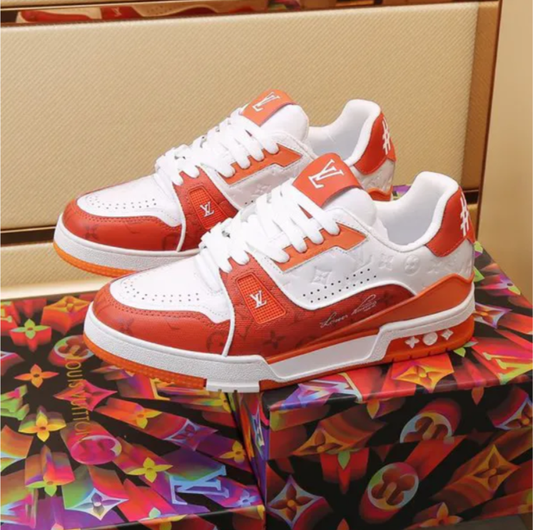 LV Trainer 54 ‘Orange Monogram’ Shoes Sneakers