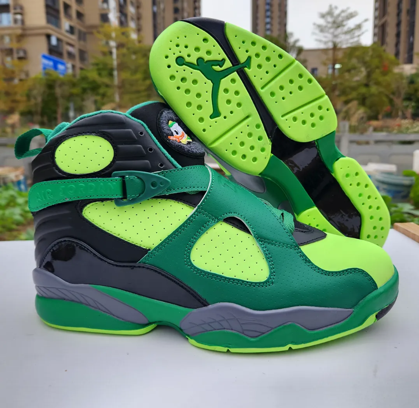 Air Jordan 8 Oregon PE Gorge Green Shoes Sneakers