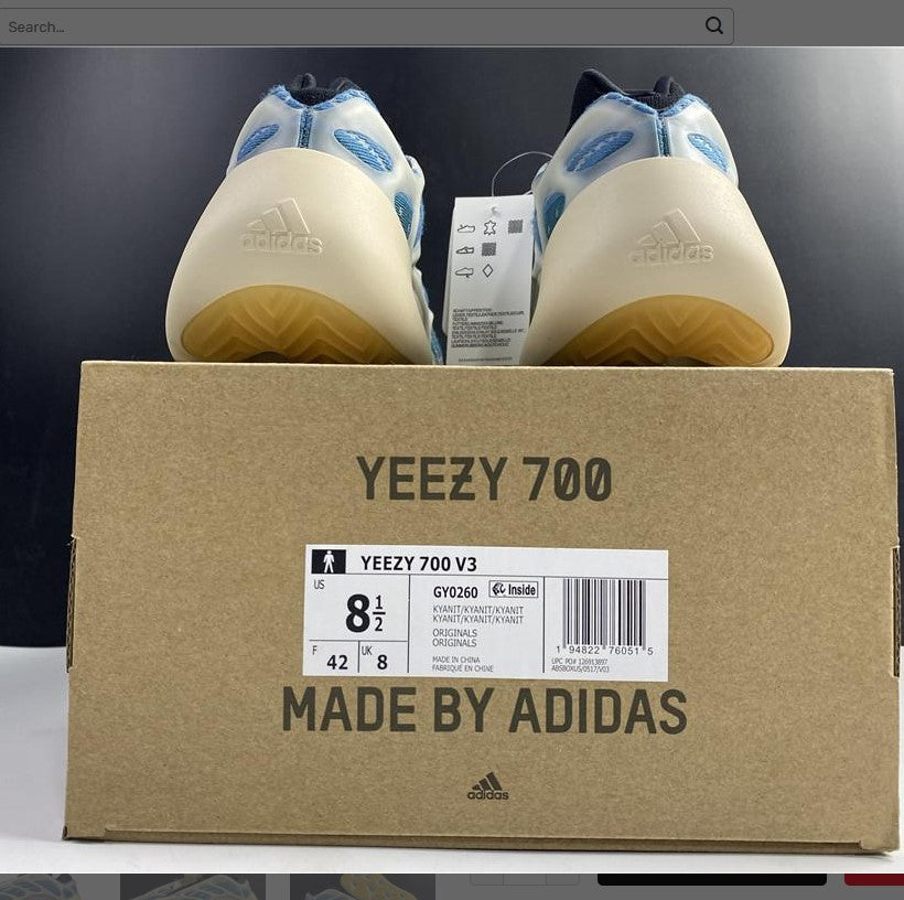 Yeezy 700 V3 Kyanite Shoes Sneakers