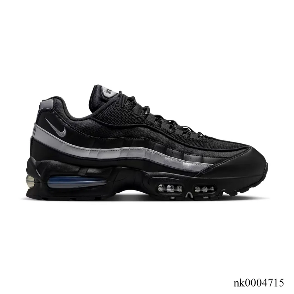 Air Max 95 Big Bubble Black Metallic Silver Shoes Sneakers