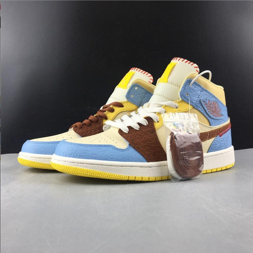 Air Jordan 1 Mid SE Fearless Maison Chateau Rouge Shoes Sneakers