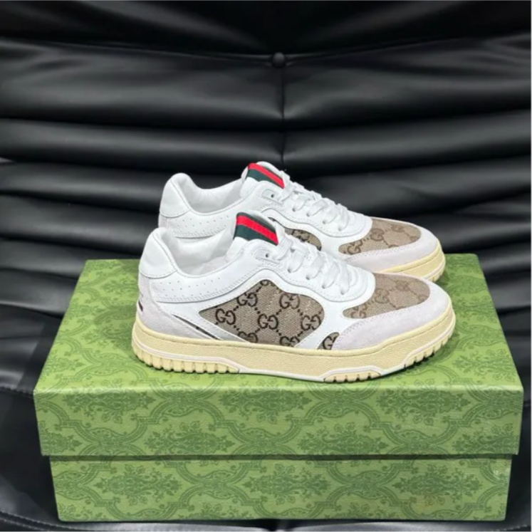 GG Re-Web Sneaker ‘GG Canvas – White Beige’ Shoes Sneakers