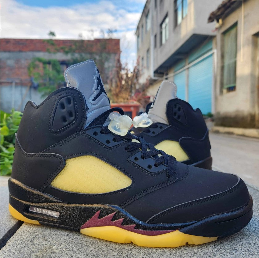 A Ma Maniére x AJ 5 BlackBurgundy Crush