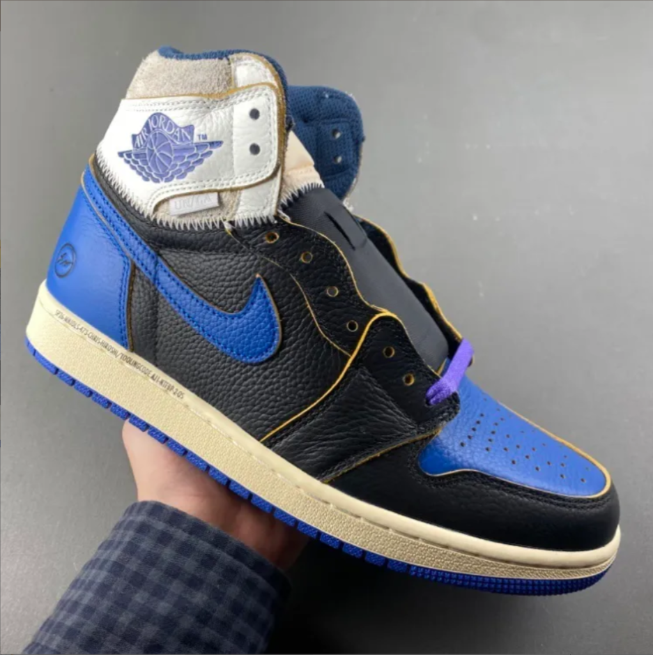 Fragment x Union LA x Air Jordan 1 High OG Sport Royal Shoes Sneakers