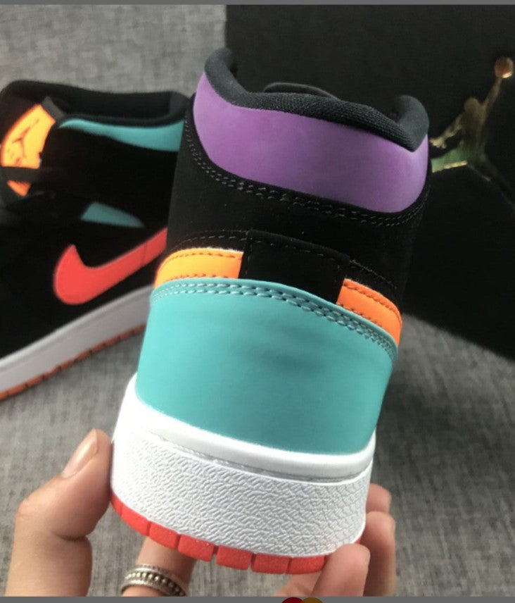 Air Jordan 1 Mid Multi-Color Shoes Sneakers