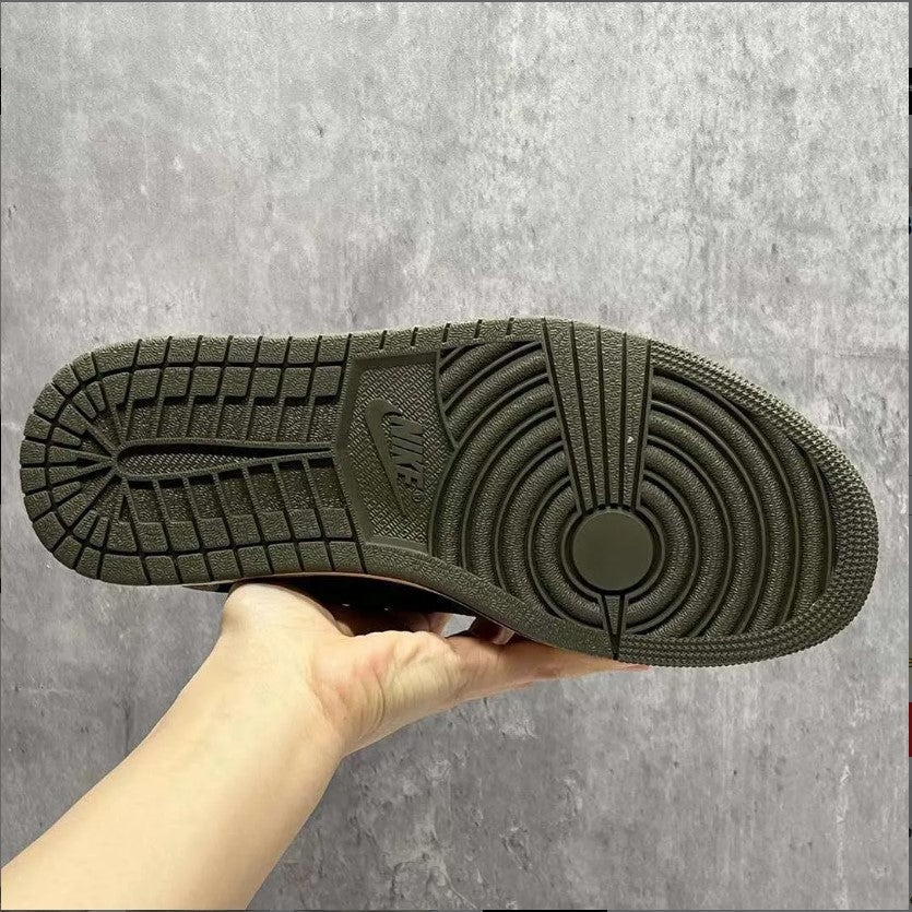 Travis Scott x AJ 1 Low OG Black Olive Shoes Sneakers