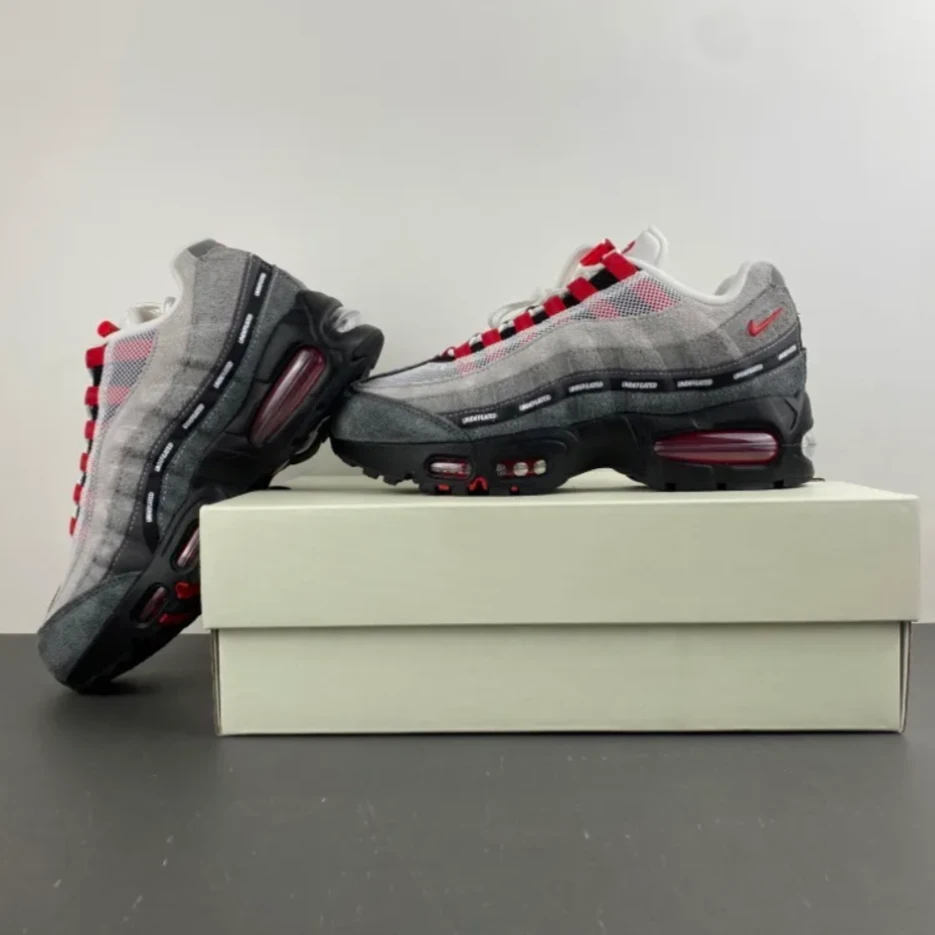 Air Max 95 SP x Undefeated Geo Tokyo Bright Crimson Shoes Sneakers