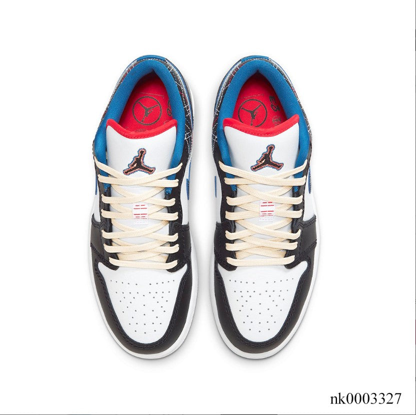 Air Jordan 1 Low SE Black Industrial Blue Shoes Sneakers