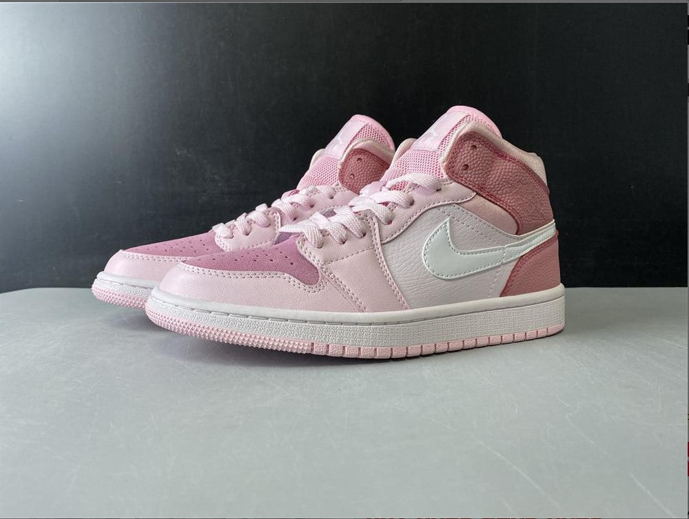 Air Jordan 1 Mid Digital Pink (W) Shoes Sneakers