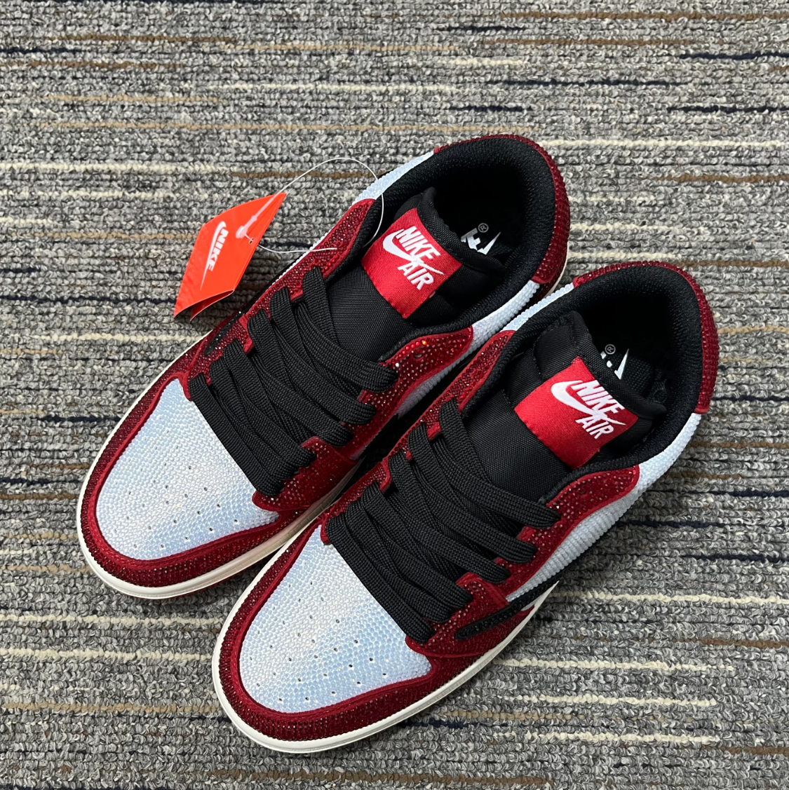 Air Jordan 1 Low Chicago Crystal Shoes Sneakers