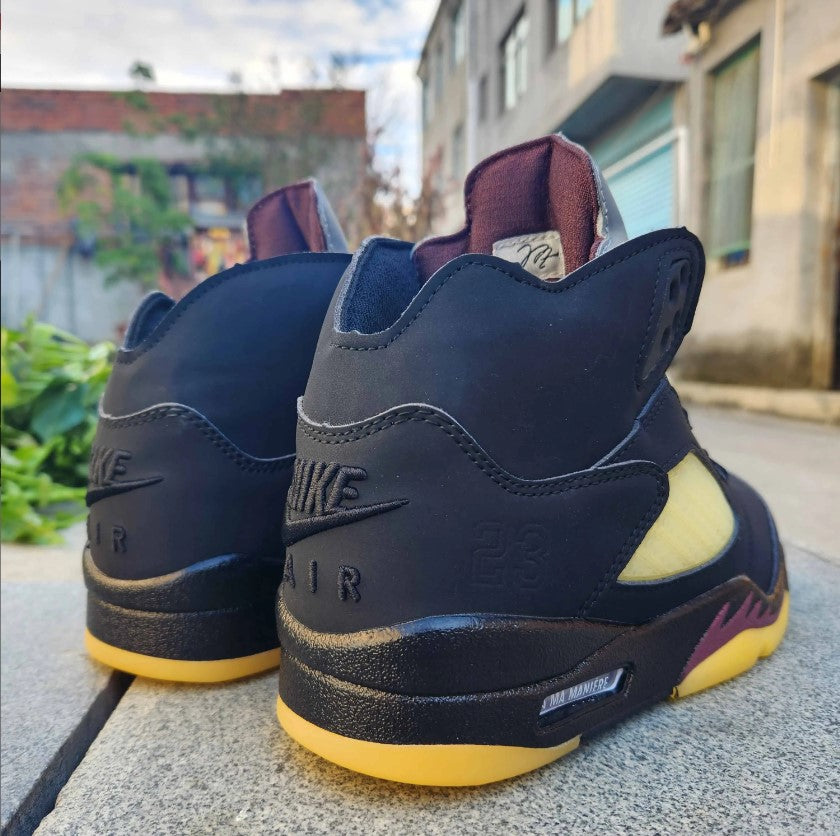 A Ma Maniére x AJ 5 BlackBurgundy Crush