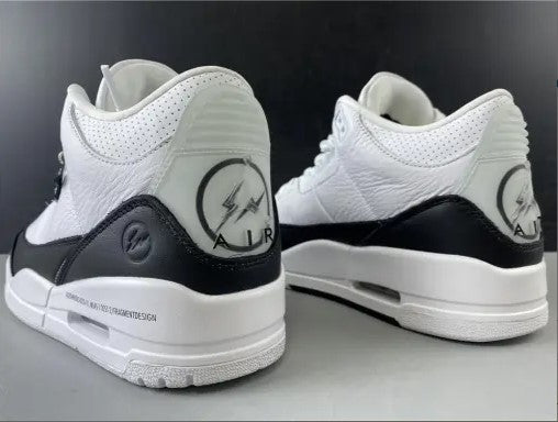 Fragment x AJ 3 White Black Shoes Sneakers