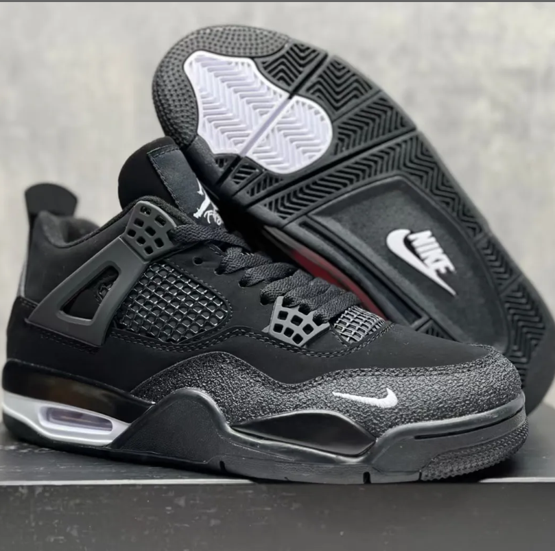 Nigel Sylvester x Air Jordan 4 Black By Black Shoes Sneakers