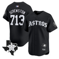 Screwston Jersey #713 Houston Astros Old English Edition Stitched