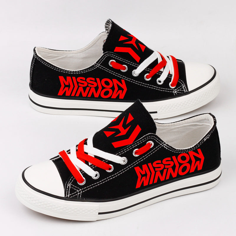 Scuderia Ferrari Mission Winnow Canvas Sneakers Shoes For Men Women Fans