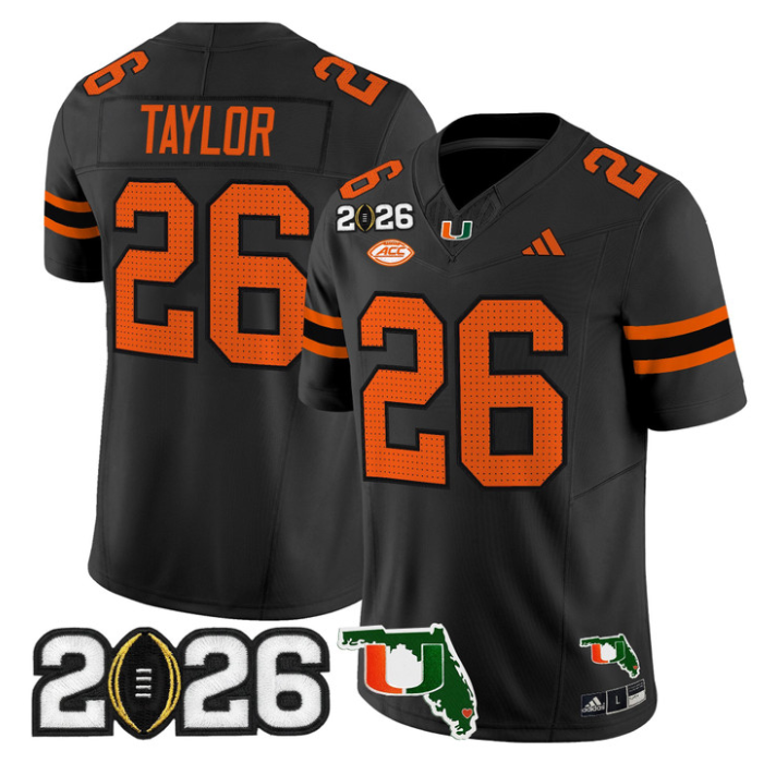 Sean Taylor Jersey #26 Miami Hurricanes 2026 CFP Final Florida Stitched