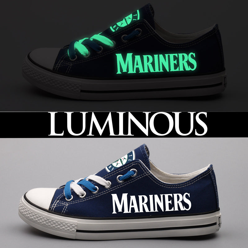 Seattle Mariners Limited Print Low Top Canvas Shoes Sport Sneakers For Men Women Fans