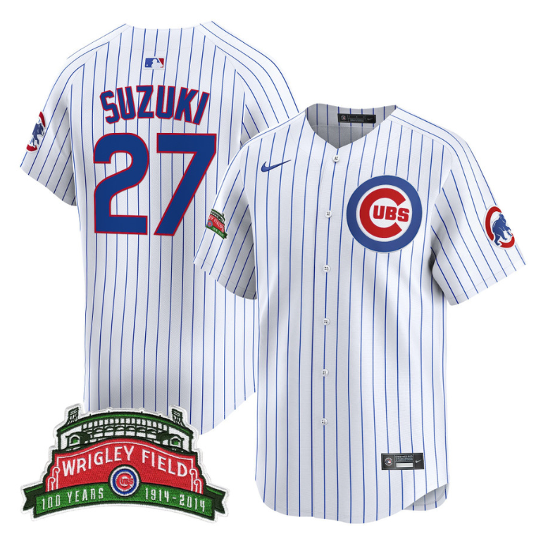 Seiya Suzuki (Kanji) Jersey #27 Chicago Cubs Tokyo Series 2025 Vapor Limited Stitched