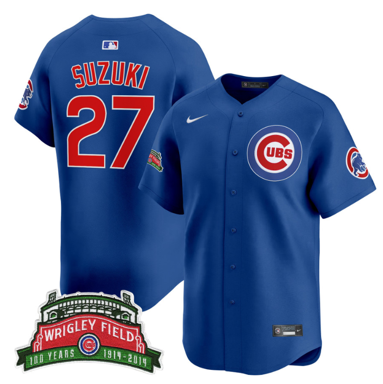 Seiya Suzuki (Kanji) Jersey #27 Chicago Cubs Tokyo Series 2025 Vapor Limited Stitched
