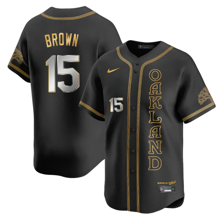 Seth Brown Jersey #15 Oakland Athletics City Connect Concept Stitched
