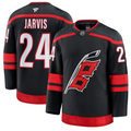 Seth Jarvis Jersey #24 Carolina Hurricanes Premium All Stitched Black