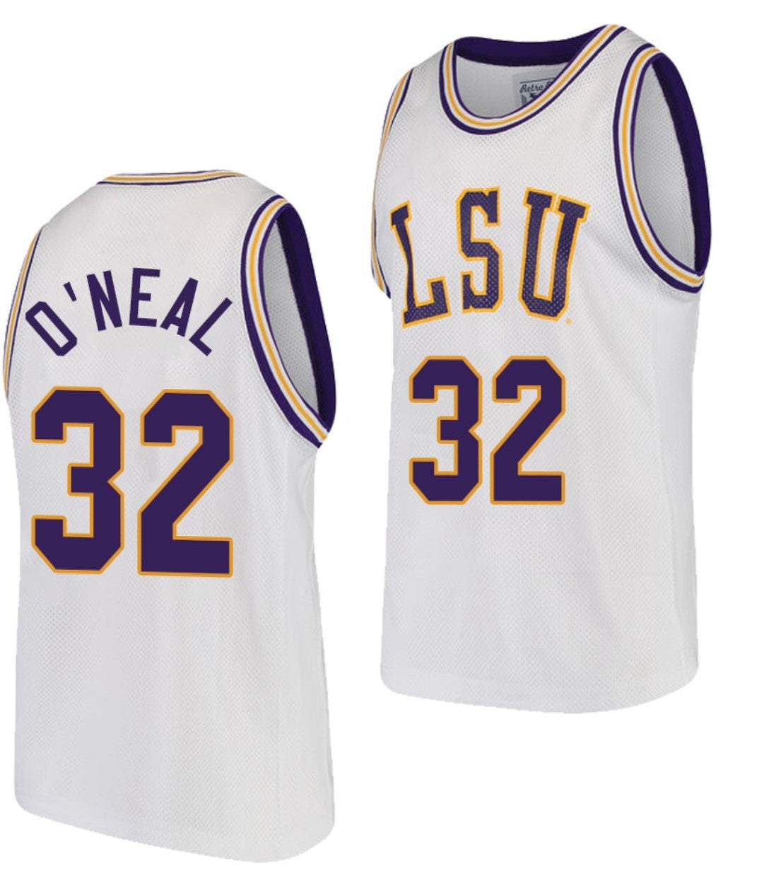 Shareef O'Neal Jersey LSU Tigers College Basketball Purple Replica #32 (Copy)