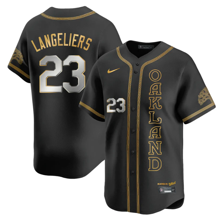 Shea Langeliers Jersey #23 Oakland Athletics City Connect Concept Stitched