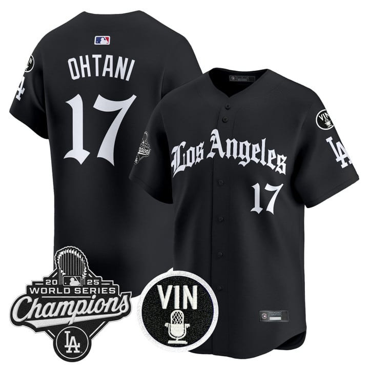 Shohei Ohtani Jersey #17 Dodgers 2025 World Series Champions LA Gothic