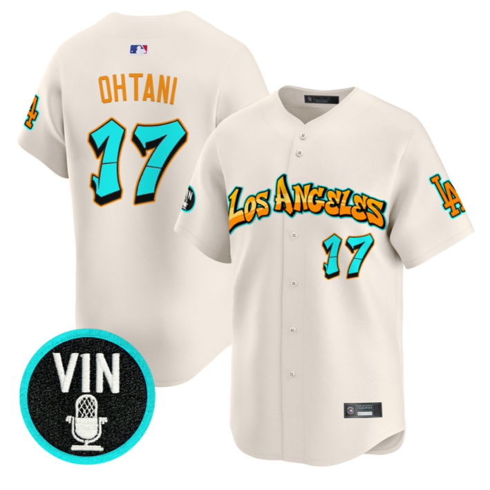Shohei Ohtani Jersey #17 Los Angeles Dodgers Graffiti Street Style Edition