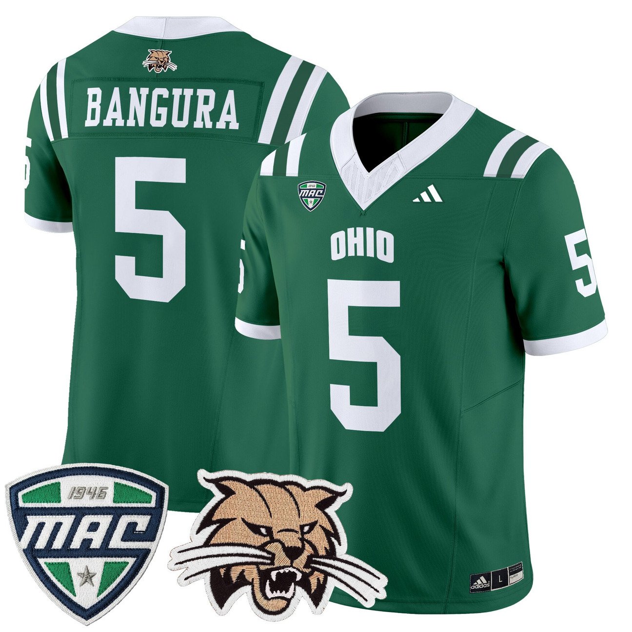 Sieh Bangura Jersey #5 Ohio Bobcats 2025 Vapor Limited Stitched