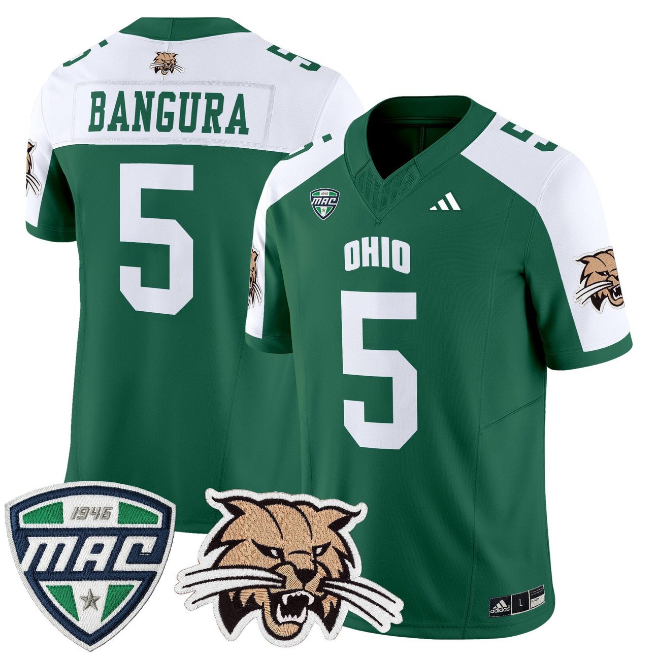 Sieh Bangura Jersey #5 Ohio Bobcats 2025 Vapor Limited Stitched