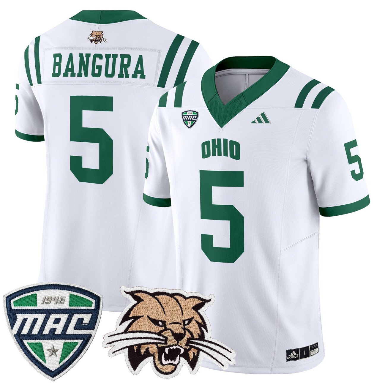 Sieh Bangura Jersey #5 Ohio Bobcats 2025 Vapor Limited Stitched