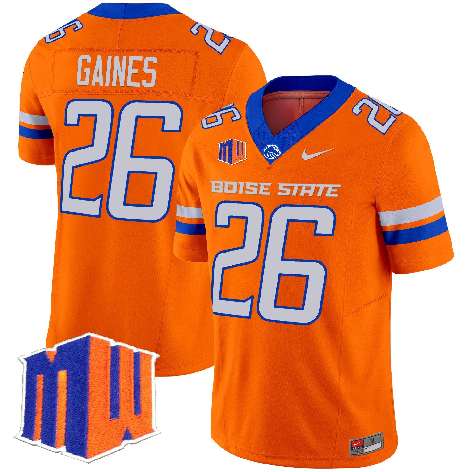 Sire Gaines Jersey #26 Boise State Broncos 2025 Vapor Stitched
