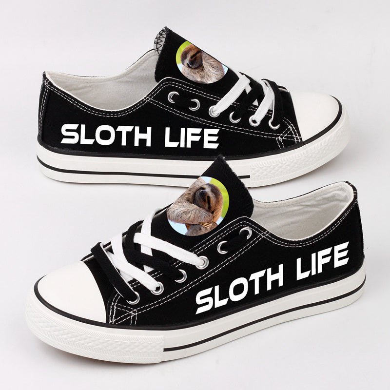 Sloth Flash Low Top Canvas Sport Sneakers Shoes For Men Women Fans