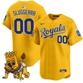 Sluggerrr Jersey #00 Kansas City Royals Sluggerrr Patch Vapor Premier Limited Stitched