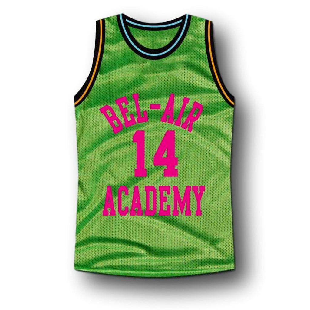 Smith Jersey #14 Bel-Air Academy Basketball Green