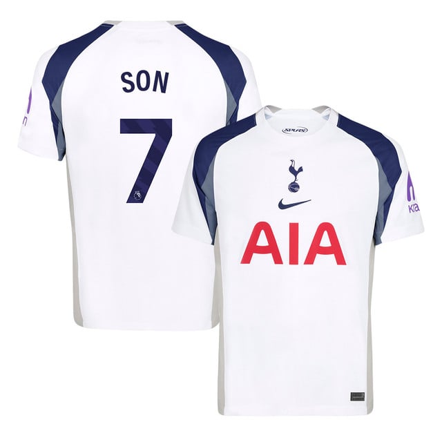 Son Heung-min #7 Tottenham Hotspur 2025-26 Men Home Jersey – White