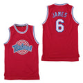 Space Jam Tune Squad #6 James Basketball Jersey Red