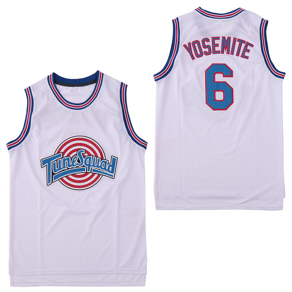 Space Jam Tune Squad #6 James Basketball Jersey White