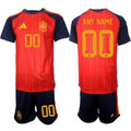 Spain Custom Any Name And Number Jersey National Team x World Cup 2026 Home Red On Field Soccer