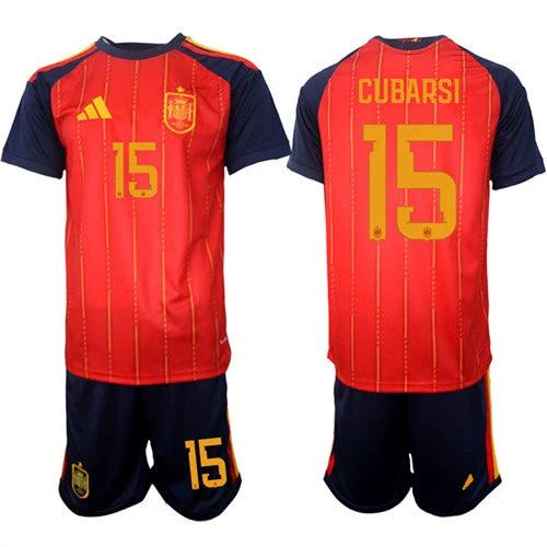 Spain #15 CUMARSI Jersey National Team x World Cup 2026 Home Red On Field Soccer