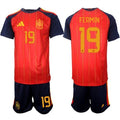 Spain #19 FERMIN Jersey National Team x World Cup 2026 Home Red On Field Soccer