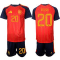 Spain #20 PEDRI Jersey National Team x World Cup 2026 Home Red On Field Soccer